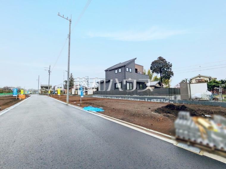 現況写真 接道状況および現場風景　【立川市砂川町5丁目】