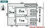 区画図 3号棟・建物は近隣の同建設会社施工の完成物件がご覧になれます。