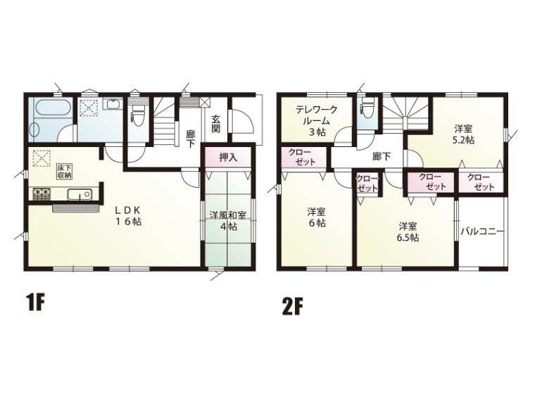 間取り図 2号棟