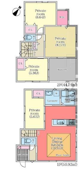 間取り図 1号棟