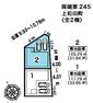 区画図 敷地面積:105.28平米　お車は2台駐車可能（車種による）