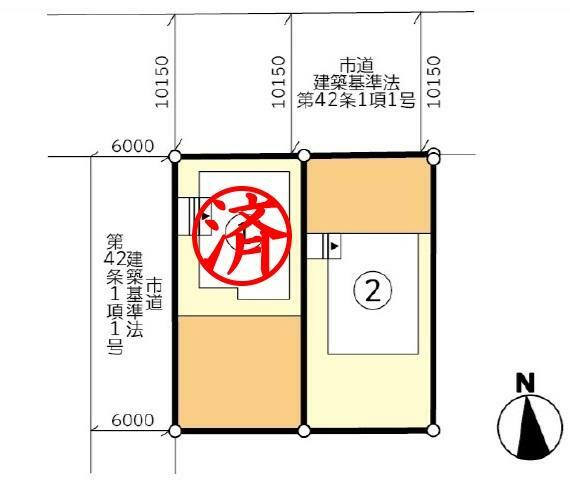 区画図 【区画図】駐車3台対応！ご親戚やご友人などが車で来る際も安心です。