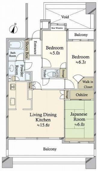 約76.37平米のお部屋です！