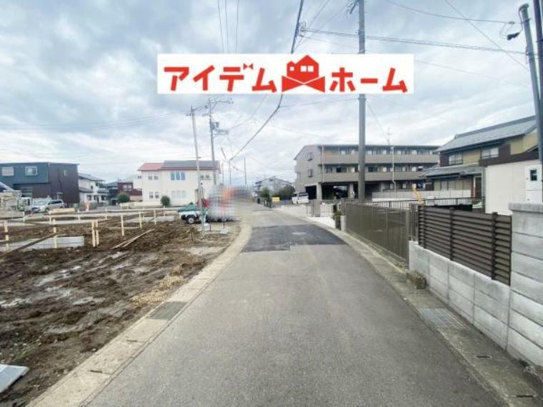 現況写真 前面道路 2024年3月28日撮影