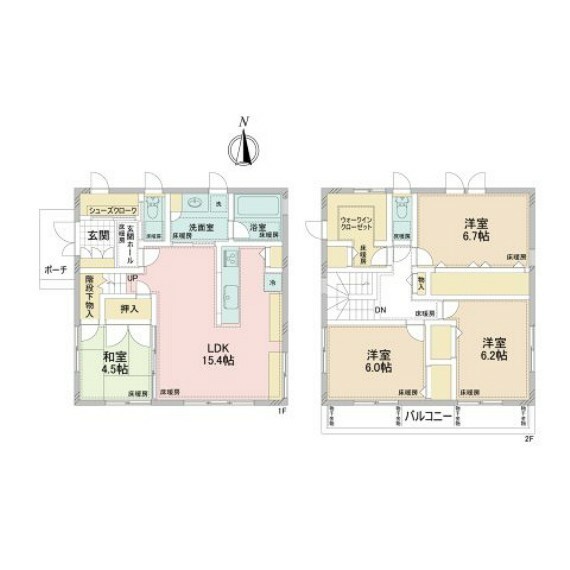 練馬区西大泉4丁目(4LDK)の間取り