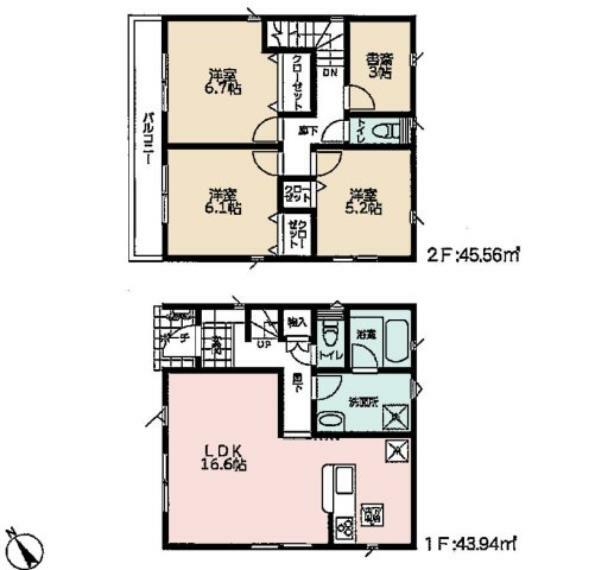 間取り図 新築戸建の3LDKは、人気の間取りとなるため、数多くの物件を取り揃えています。広いリビングルームは、家族だけでなく、知人を呼んでの食事会にも対応可能です。3部屋あるので、子供部屋にすることも可能です。