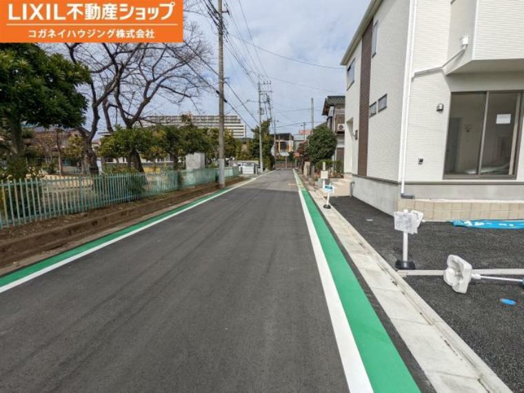 現況写真 前面道路含む現地写真です。是非、現地にて道幅を体感ください。