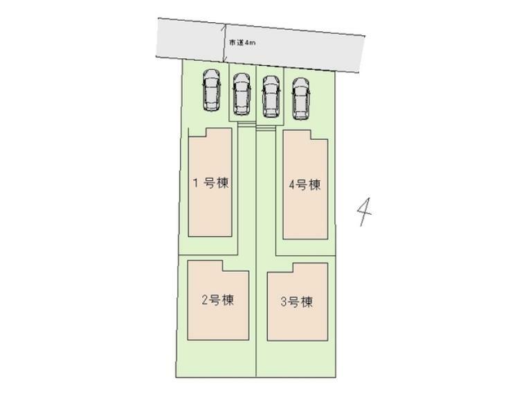 区画図 区画図■日野市多摩平7　新築一戸建て■
