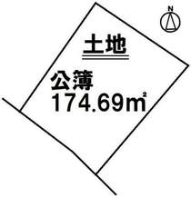 【土地面積約174平米】前田小学校まで徒歩約7分（約550m）！古屋付きの土地！建築条件なし！