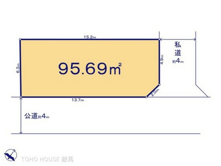 区画図 図面と異なる場合は現況を優先