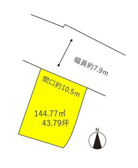 土地図面 144.77m2（43.79坪）