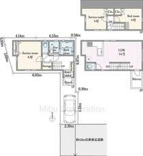 4.8帖の洋室以外に2つあるサービスルームも居室（寝室や子供部屋）としての利用が可能です。