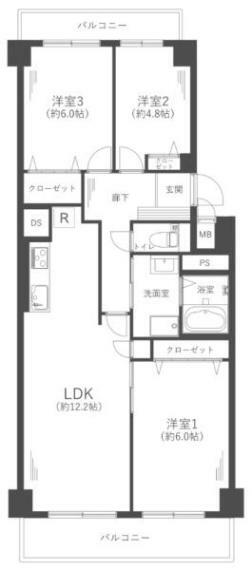 間取り図 間取り:3LDK