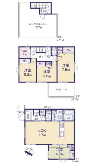 間取り図 11号棟間取り図