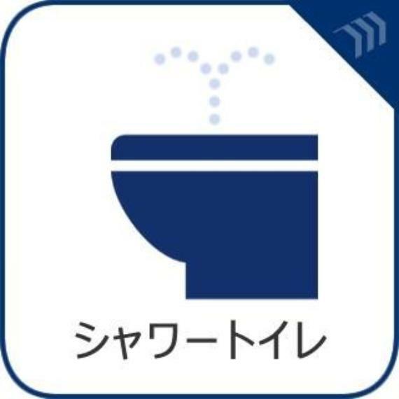 トイレ トイレには快適な温水洗浄便座付。