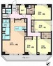 間取り図 ■8階部分の南東向き角住戸で陽当り・眺望良好  ■専有面積:100.00平米の4LDK＋納戸付き