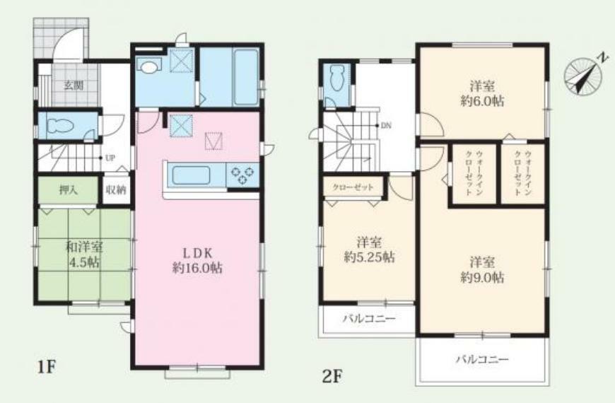 間取り図 【1号棟　間取図】