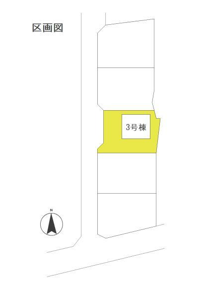 区画図 《区画図》並列駐車2台可！閑静な住宅街で静かな環境です。