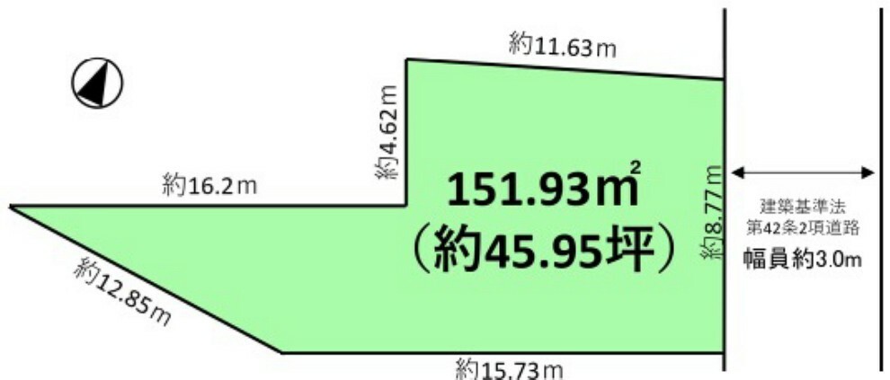 区画図 建築条件はございませんのでお好きなハウスメーカーで施工可能です。※現状上物有