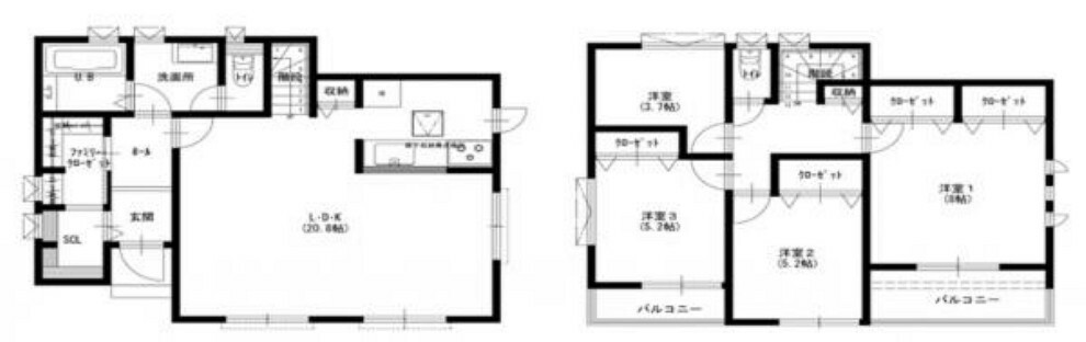 間取り図 【戸建て】間取り図