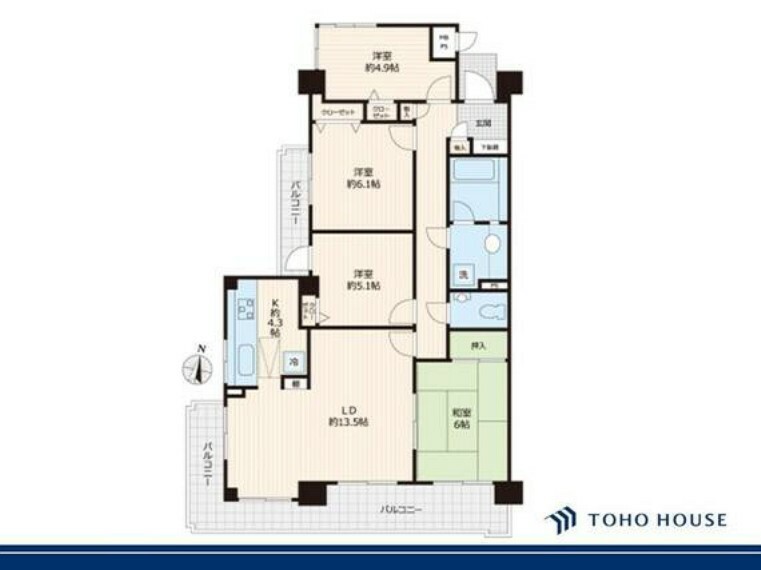 間取り図 交通量や駅までの距離も、住まいを決める際の大切なポイントです。実際に現地でご確認ください。