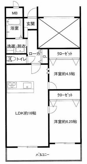 間取り図 間取り:2LDK