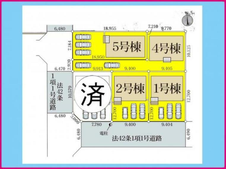 区画図 4号棟　区画図