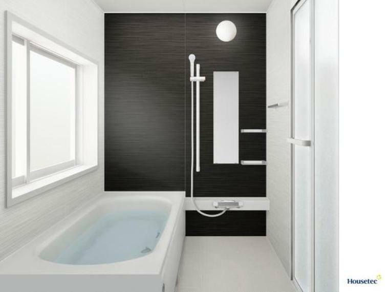 浴室 【同仕様写真】ハウステック製の新品のユニットバスを設置します。ゆったり足を延ばしてご入浴いただける1坪サイズです。
