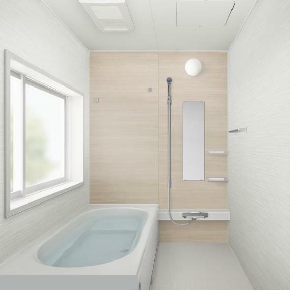 【浴室】一坪サイズの浴室は交換予定です。足を延ばしてゆったり浸かれるサイズの浴槽です。