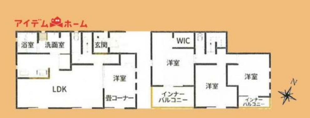 間取り図 1号棟間取り