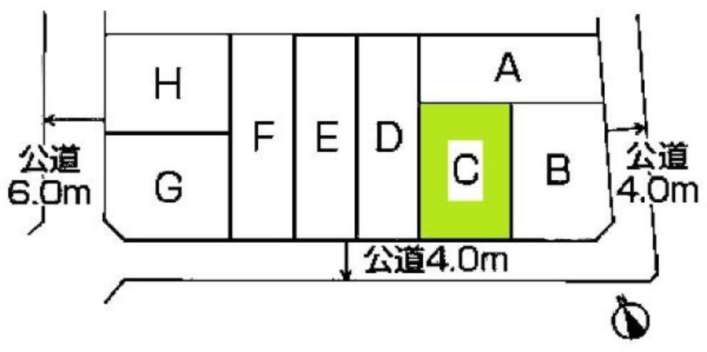区画図 敷地面積:120.31平米　お車は2台駐車可能です（車種による）