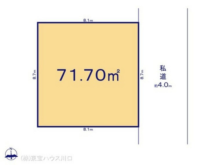 区画図 図面と異なる場合は現況を優先