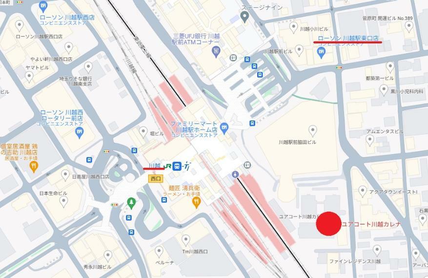 コンビニ ローソン川越駅東口店