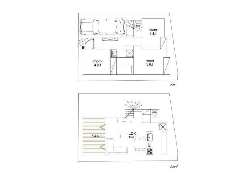 区画図 建物参考プラン面積 約74平米 建物参考プラン価格 2,100万円（税込）