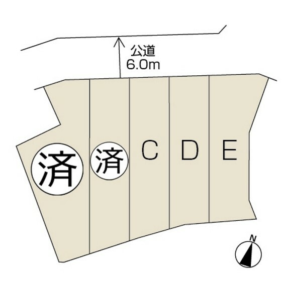 区画図 本物件はD号棟です