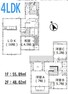 間取り図 3号棟:1階の和室はキッズスペースとしてや宿泊スペースとして最適な居室。 7帖の洋室には大容量のウォークインクローゼット完備！