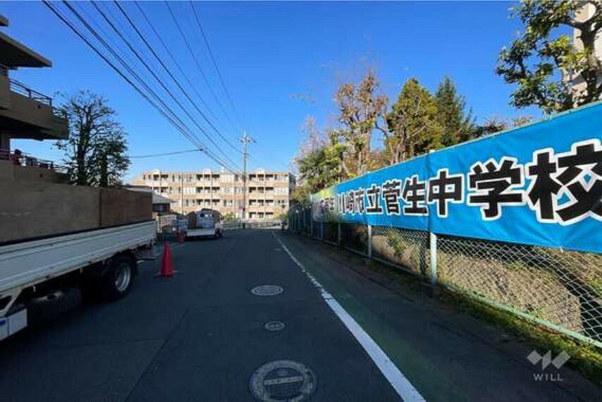 現況写真 敷地東側の前面道路（南側から）