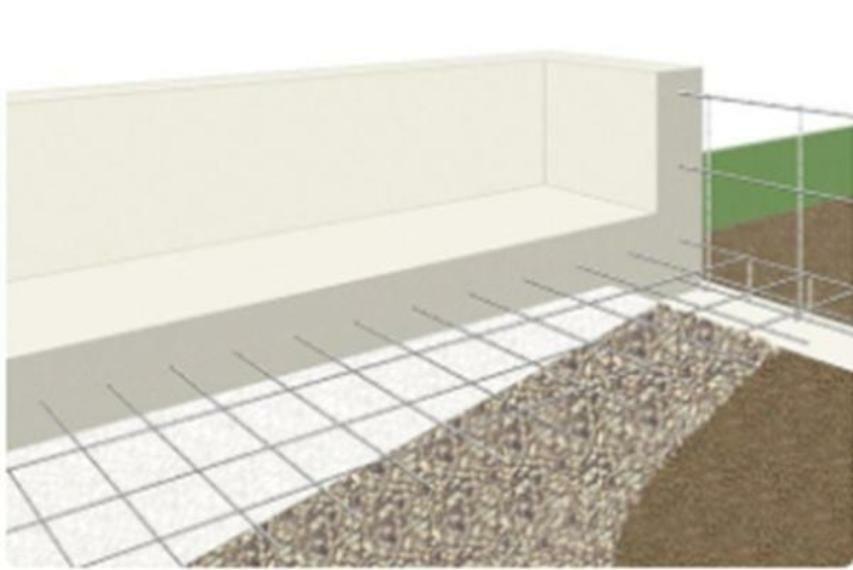 ベタ基礎は地面全体を基礎で覆うため、建物の加重を分散して地面に伝えることができ、不同沈下に対する耐久性や耐震性を向上することができます。又、床下全面がコンクリートになるので防湿対策にもなります。