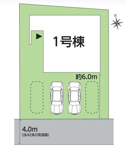 区画図 【区画図】 駐車3～4台可能！