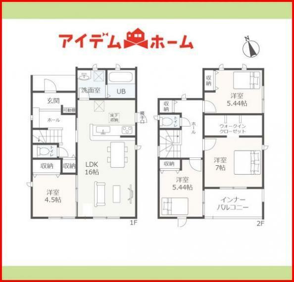 間取り図 2号棟　間取り図　