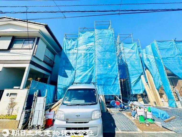 現況外観写真 建築工程がご覧頂けます。建物プレゼンもさせて頂きますので、お気軽にお問い合わせください！