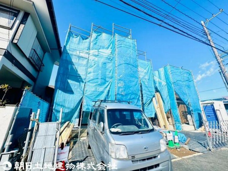 現況外観写真 建築工程がご覧頂けます。建物プレゼンもさせて頂きますので、お気軽にお問い合わせください！