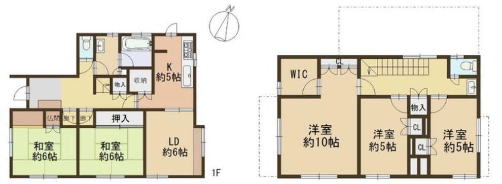 神戸市須磨区高尾台2丁目(5LDK)の間取り