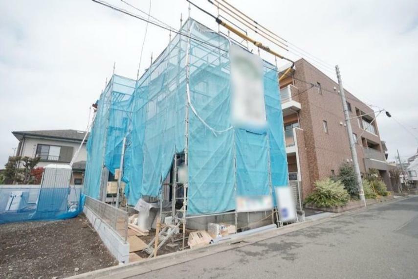 現況写真 ただいま建築中、完成が楽しみです。今なら建物の構造も見学できますので、より安心していただけます。