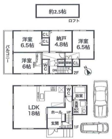 間取り図 3LDK＋納戸