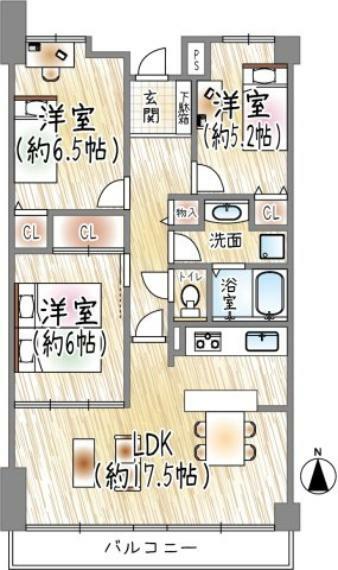 間取り図 3LDK