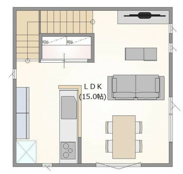 間取り図・図面 建物プラン例2F床面積: 29.81平米（9.0坪）