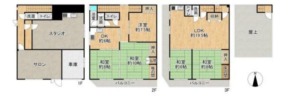 間取り図 間取り:6LDK＋店舗