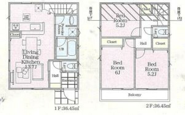 間取り図 2号棟間取り図