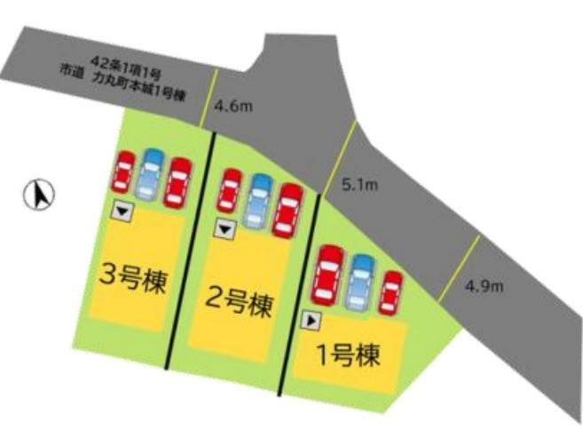 区画図 現地配置図です。